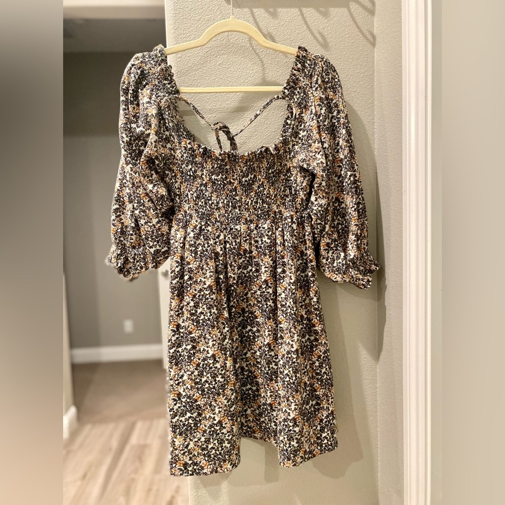 Free People printed mini dress